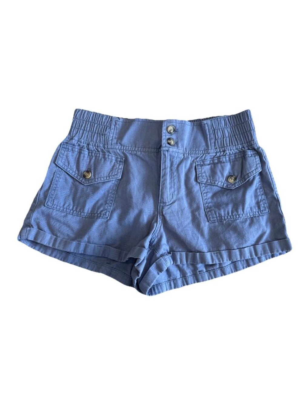 HAPPILY GREY Cotton Pull On Small 3/26 Casual Shorts Boxer Womens Blue